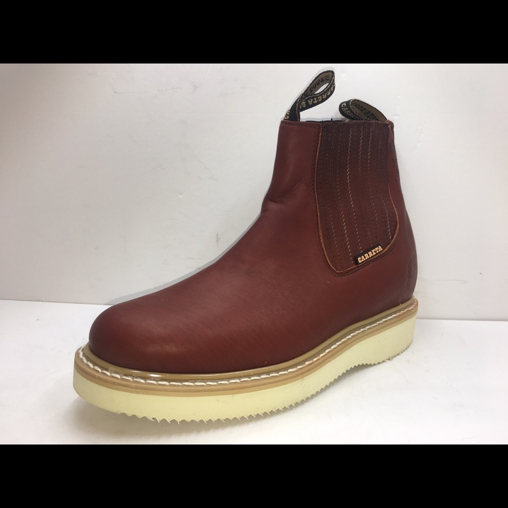 Nice brown work boot bootie